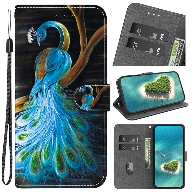 Stand Flip Wallet Case for Xiaomi Poco X6 X3 PRO X7 X6 5G X5 X4 PRO 5G X4 GT X3 NFC X3 GT Flip Painted Pattern Wallet Case