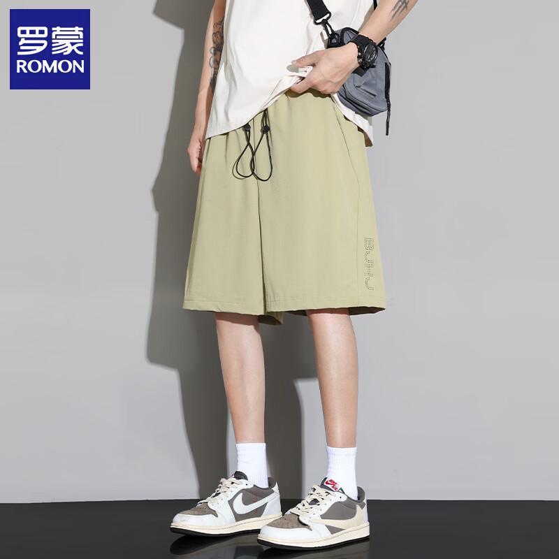 Luomeng Men's Summer Loose Fit Beach Shorts