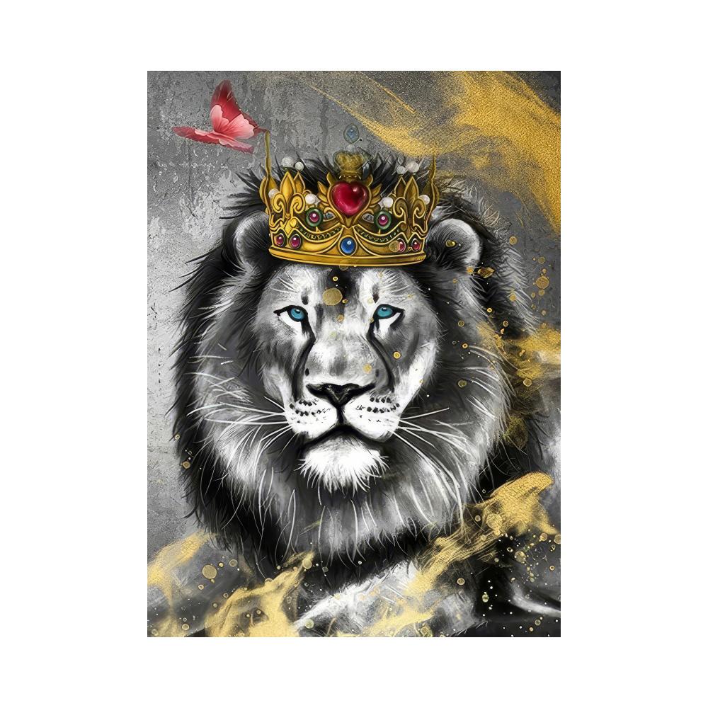 African Lion Kings Portrait Canvas Paintings On the Wall Art Posters and Prints Animals Art Pictures For Living Room Cuadros
