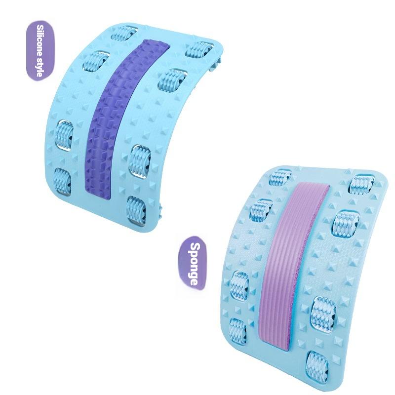 Multifunction Sole Roller Massage Corrective Back Massager Stretcher Waist Neck Fitness Lumbar Traction Support Pain Relief