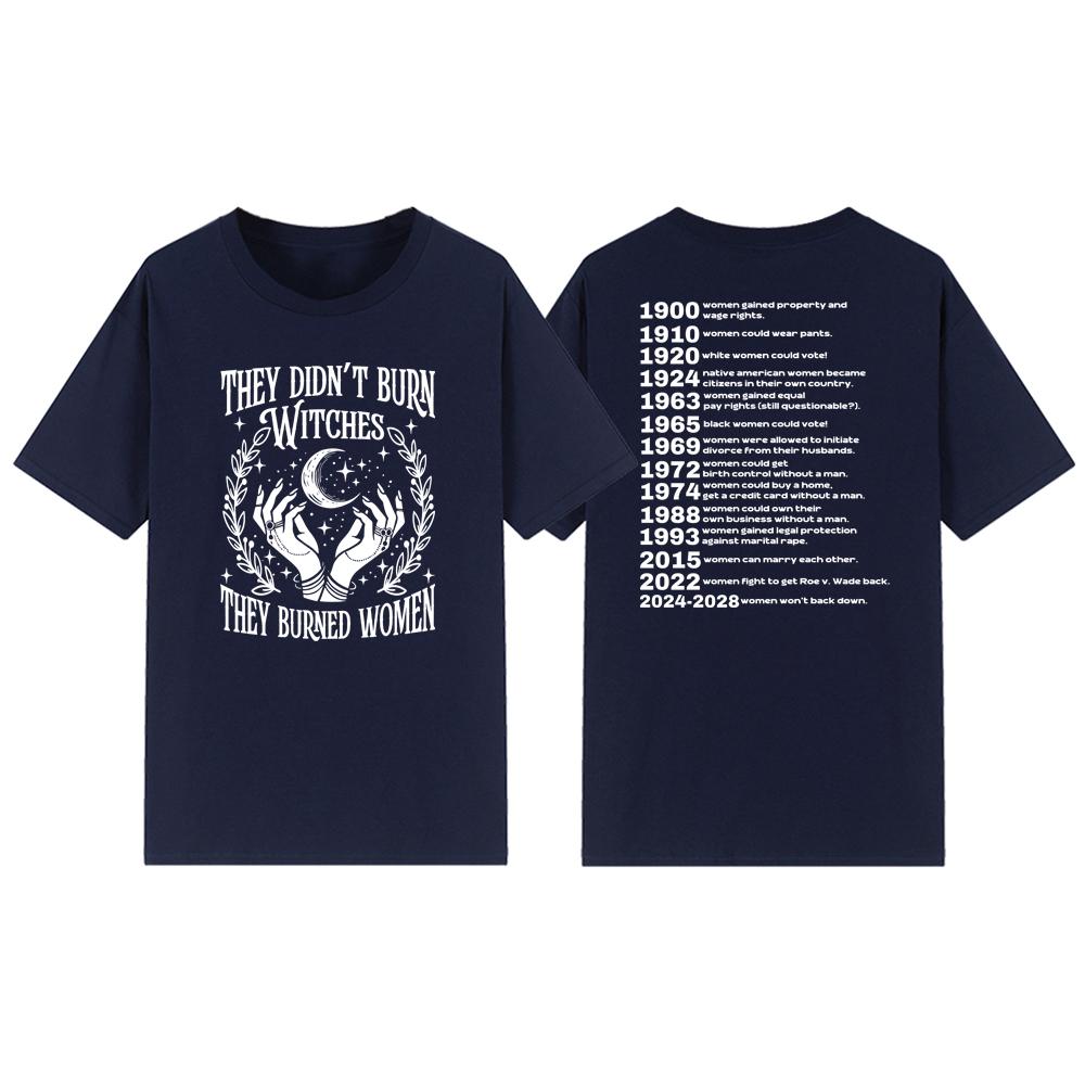 

Они не сжигали ведьм Футболка феминистки Pro Choice Футболка ведьминская футболка феминистки Женские футболки Двусторонние топы с надписью «Права женщин» XXXL темно-синий