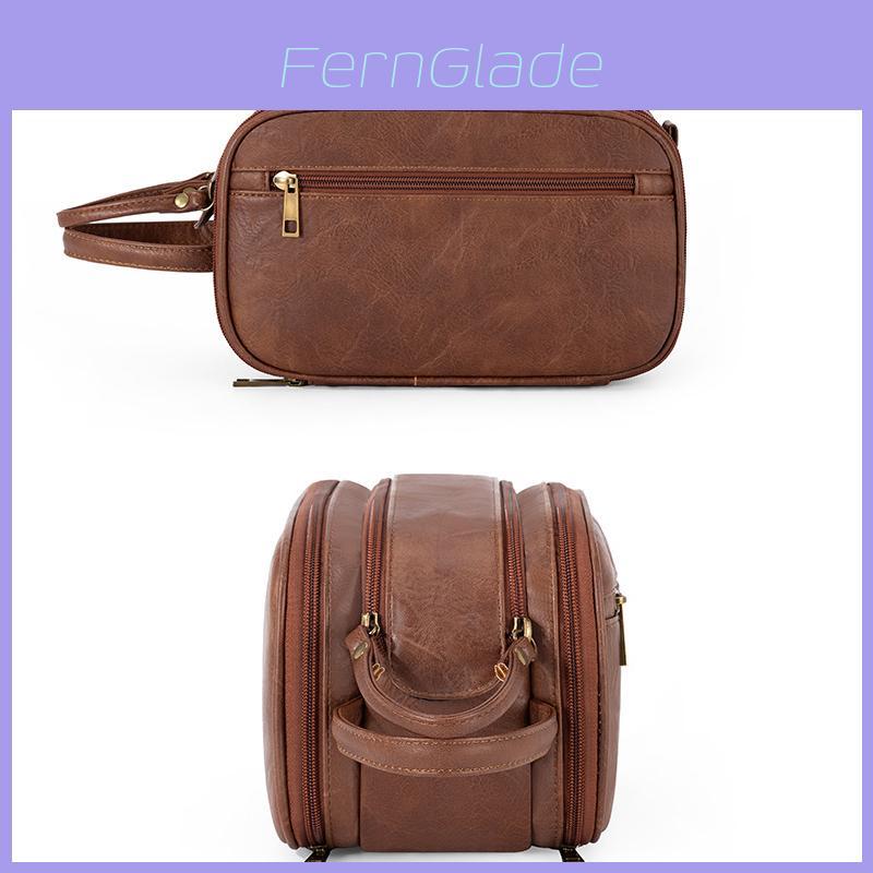 Borsa da toilette da viaggio impermeabile e antigraffio con tasche multiple per uomo e donna per weekend