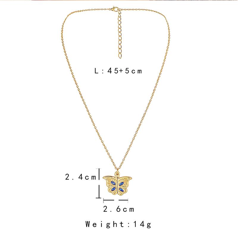 Butterfly I Love You Heart Luckly Butterfly Necklace For Women Girl Birthday
