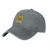 PADI Logo Embroidered Washed Canvas Baseball Cap Unisex Women Outdoor Adventure Hat Black Gold Design Comfortable Adjustable Fit