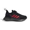 adidas Rapidarun Boa Cushioning Low Top Kids' Running Shoes Black Red Children Aged 3 7 Years Old FU7314