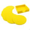 7pcs Colorful Rubber Silicone Coasters Round For Drink Placemat