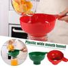 Plastic Wide Mouth Funnel for Kitchen - Refilling And Storage Accessory Compatible with Wide Or Regular Cans