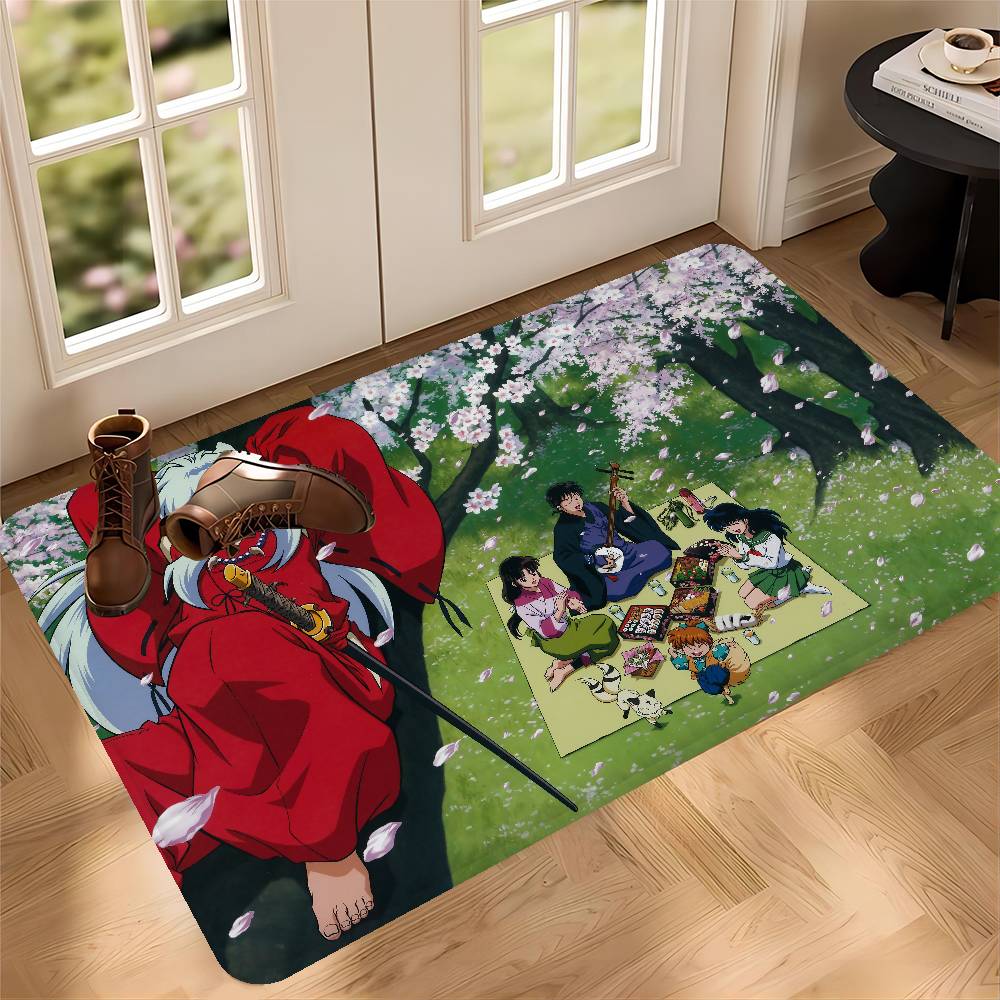 Japanese Anime Inuyasha Kitchen Mat Cheaper Anti-slip Modern Living Room Balcony Printed Modern Home Decor