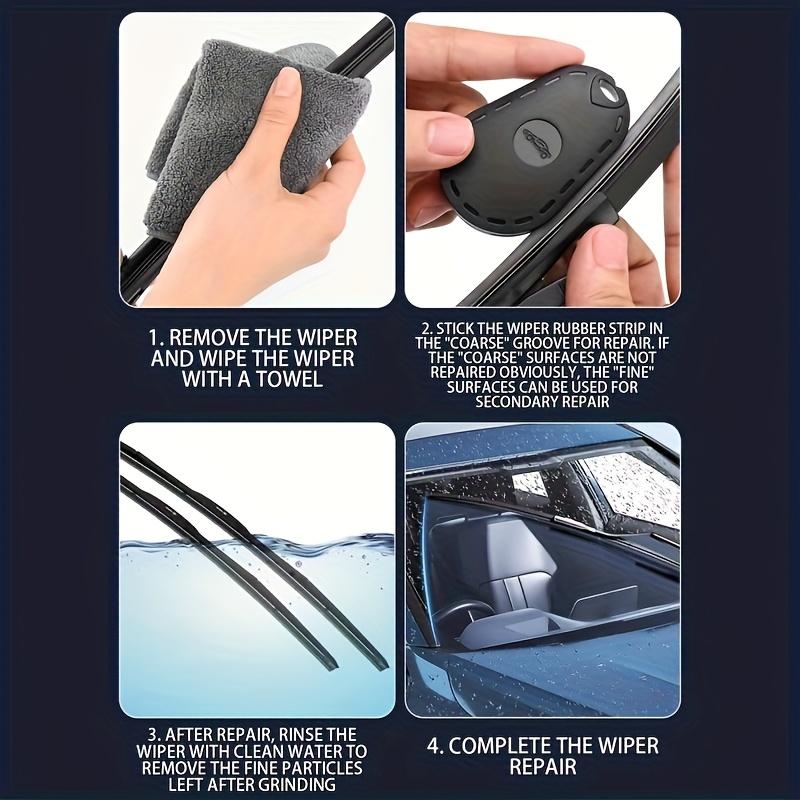 Portable Car Wiper Repair Tool and Polisher Handheld Rain Wipe for Quick Cleaning of Dirt Bird Droppings Water And Bug Residue