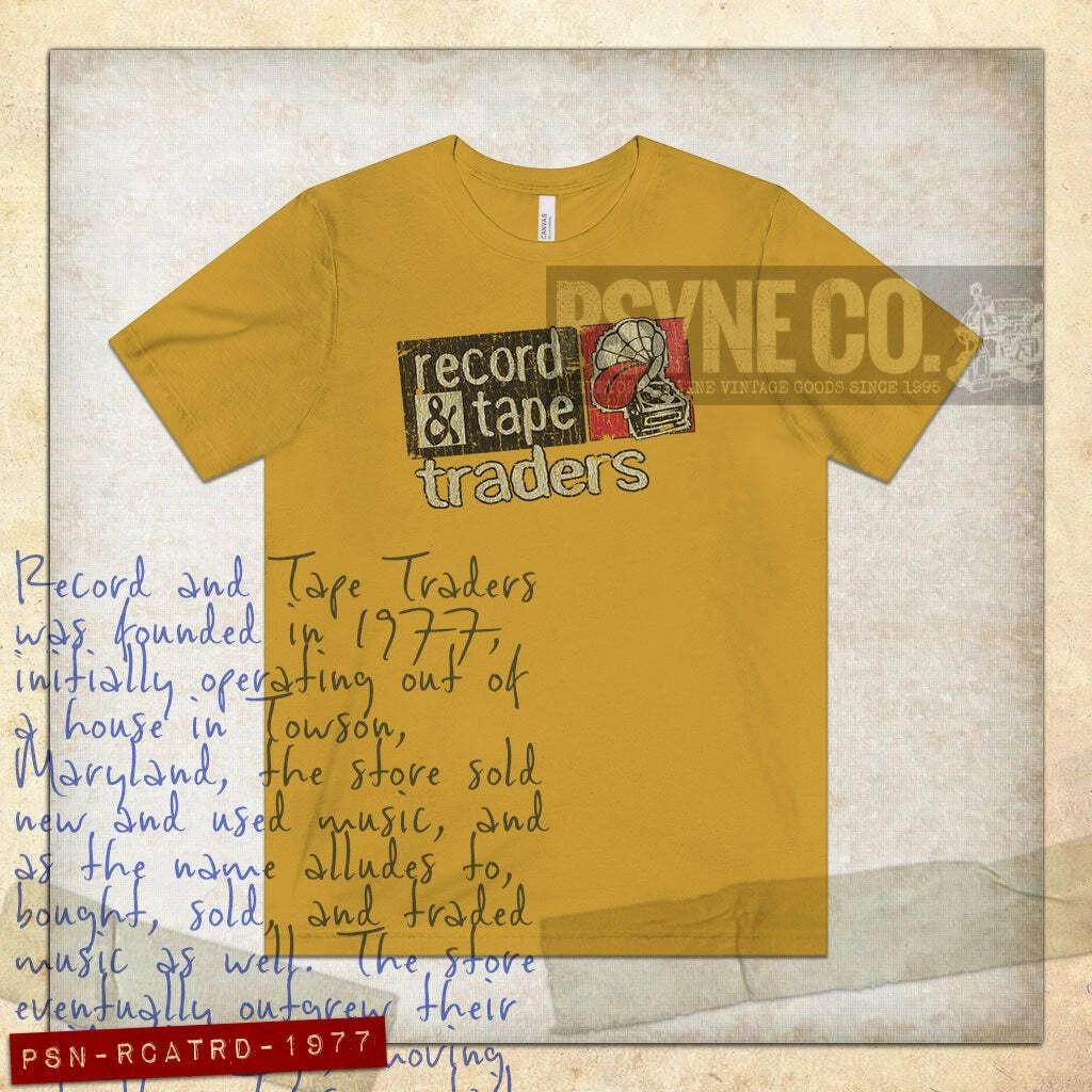 

Record and Tape Traders 1977 Vintage Men s T shirt S