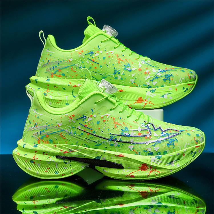 New sports shoes large size youth professional marathon running shoes carbon board fashion couple shoes running shoes