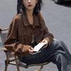 Women's Short Denim Cardigan - New 2025 Korean Style, Loose Fit, Retro, Versatile for Spring and Autumn