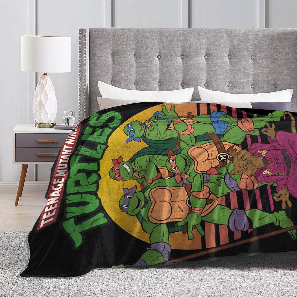 TMNT Sonnendecke Qualität Super Warm Bettwäsche Überwürfe Winter Reise Büro Sofa Stuhl Lustige Tagesdecke