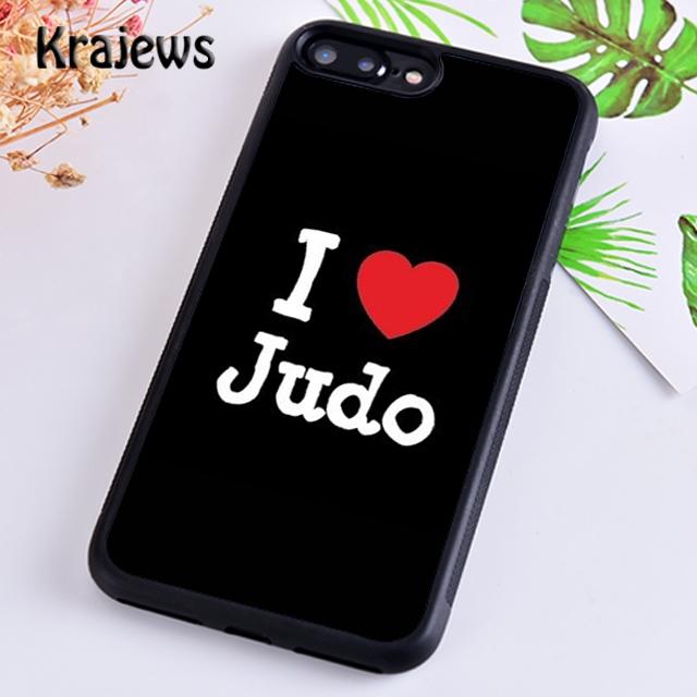 Krajews I LOVE Janpan Judo Original Phone Case Cover For iPhone 17 Air 16 15 14 plus 11 12 13 pro max coque Fundas