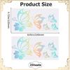 GORGECRAFT 2 Sheet Butterfly Car Decal Set Butterfly Vinyl Waterproof Sticker Women Car Stickers and Reflective Decals for Car Bumper Window Laptop