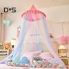 Rainbow Bed Canopy for Girls Dreamy Kids Princess Dome Bed Tent Breathable Mosquito Net Decorative Crib Bed Tent for Girls