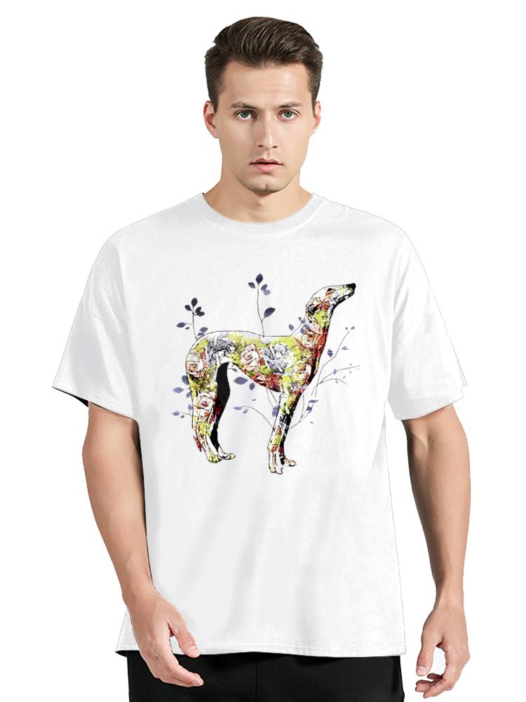 Greyhound Dog T-shirt Men's Clothing Cotton Tshirt Cartoon Graphic Oversized T Shirt Unisex Tops Tees Fitness Men's Clothing