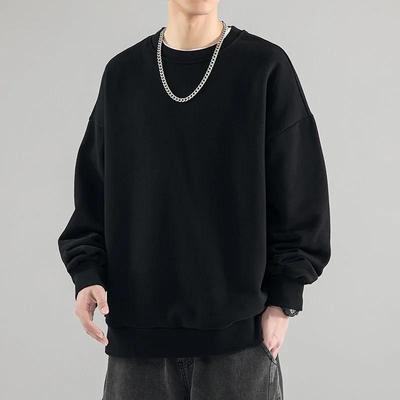 Unisex 450G Fleece Oversized Sweatshirt – Langarm, Rundhalsausschnitt, Ideal für Herbst und Winter