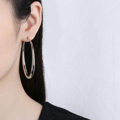 Exaggerated Geometric Simple Hollow Earrings for Women  Fashionable and Elegant Personality Trendy Circle Earrings