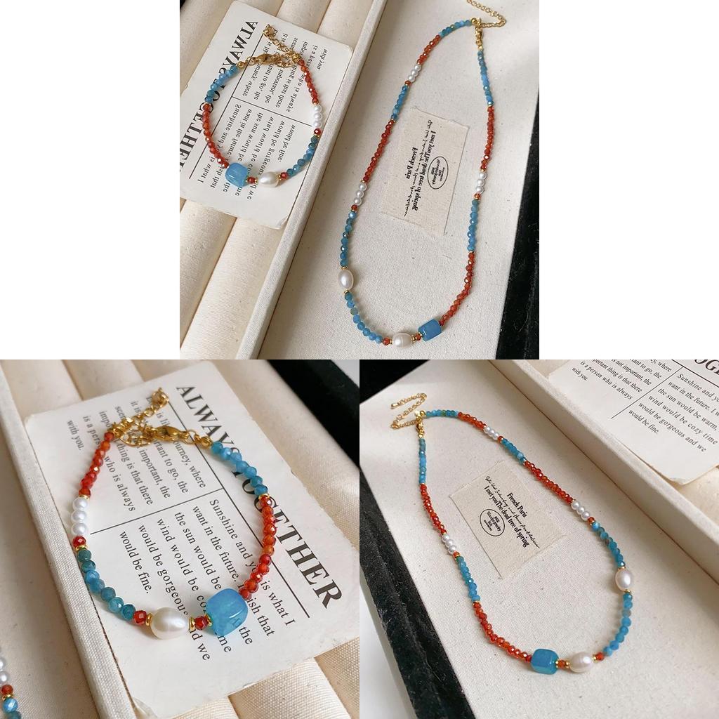 Nytt Kinesisk Geometriskt Pärlhalsband Med Färskvattenpärlor För Kvinnor