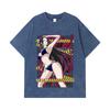 275 GSM Washed T-shirts 100% Cotton One Piece V39 Boa Waifu Print Unisex Heavy Cotton T Shirt
