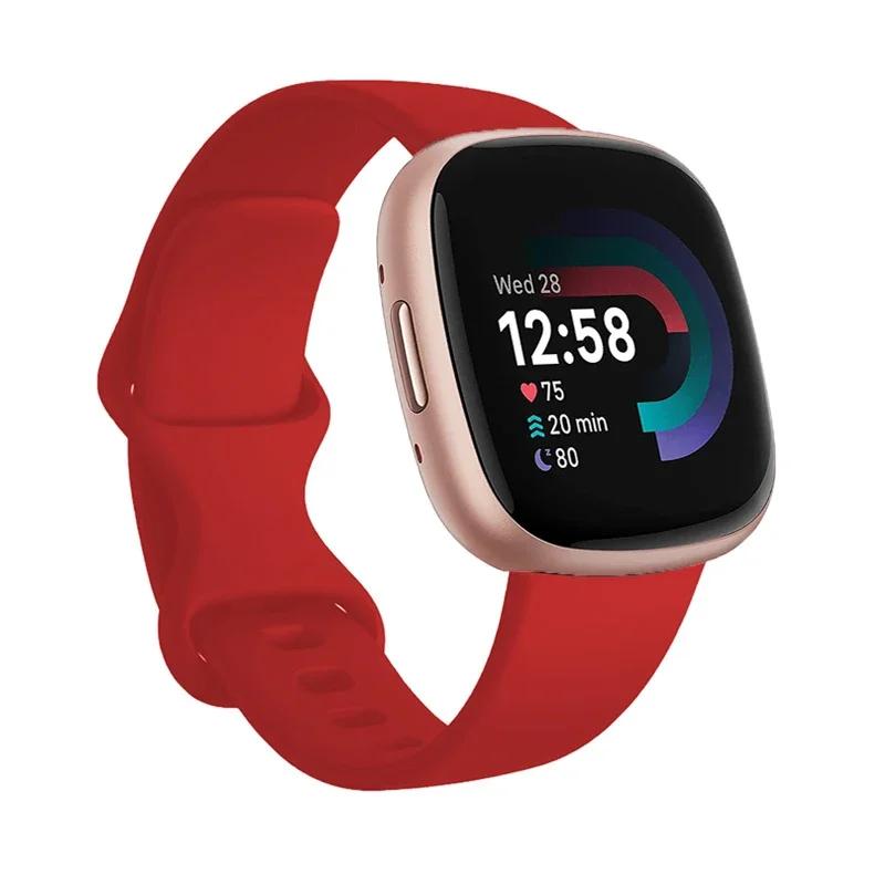 Sport Band For Fitbit Versa 3 Strap Smartwatch Wristband Accessories Watchbands Soft Silicone Bracelet For Fitbit Sense Versa3