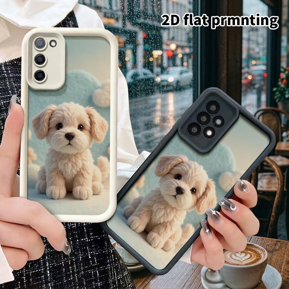 Phone Case: 2D Flat, Suitable for Samsung Galaxy A34 A35 M05 M06 S20 S22 S21 FE Plus 5G, Puppy Portrait, Perfect Christmas and Halloween Holiday Gift