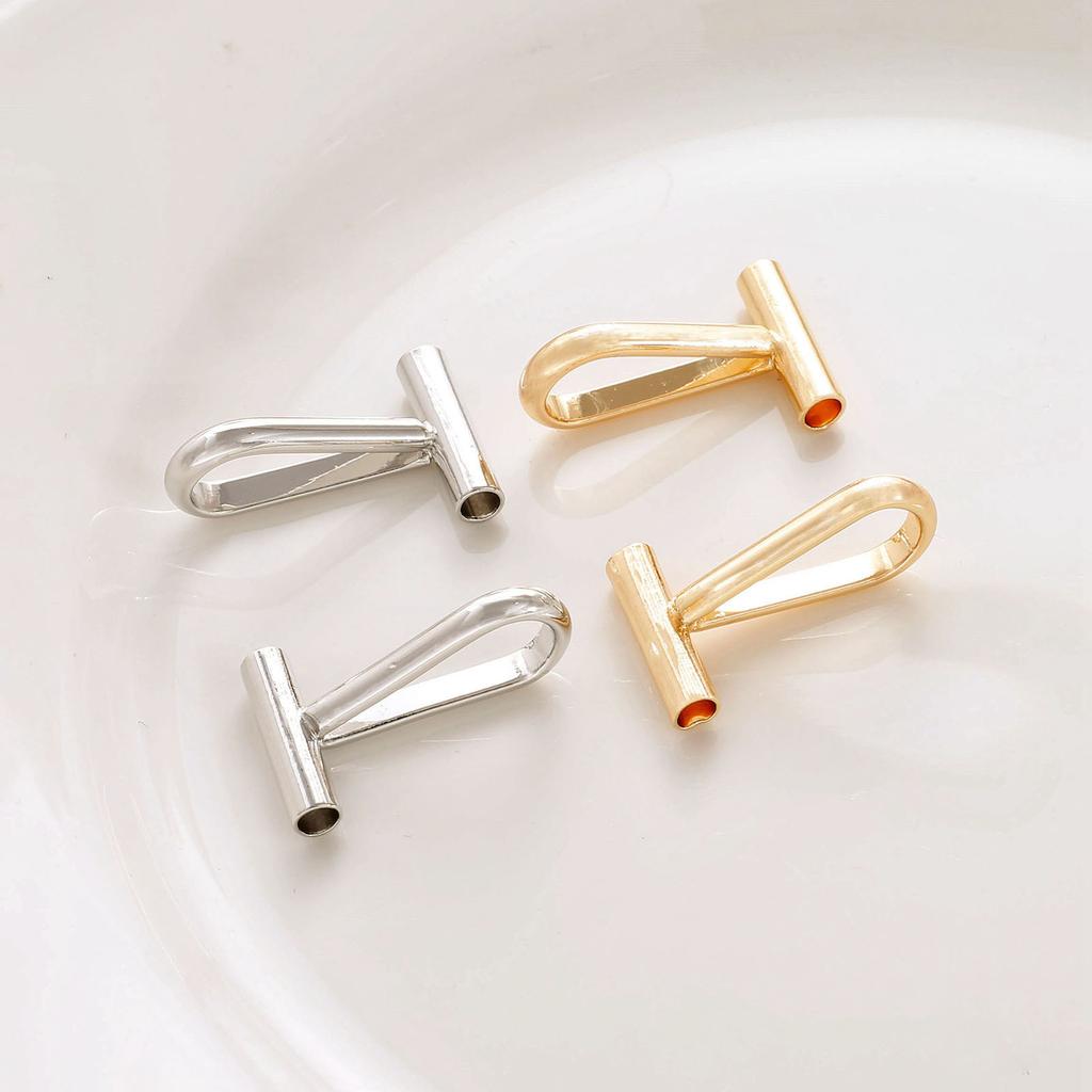 4pcs Copper Brooch Converters for Changing Brooches Pins To Pendant Gold Silver Color Charm Metal DIY Jewelry Findings