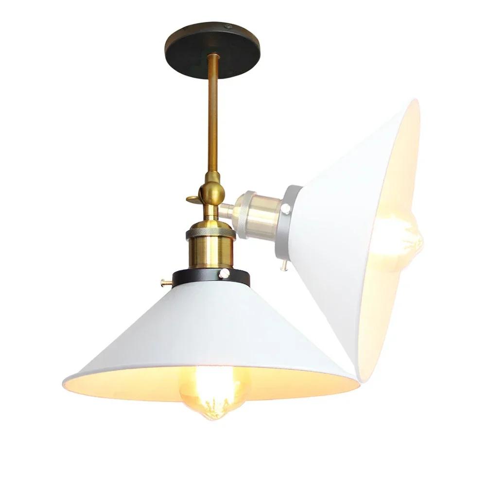 E27 Vintage Wall  Industrial Wall Lamp Light Adjustablefor Restaurants Galleries Aisle Kitchen Black Indoor Decor Lights