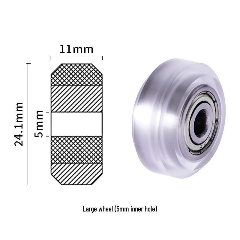 Příslušenství 3D tiskáren: POM Pevná kladka s ložiskem - Vodicí kolo V-typu pro gravírovací stroj