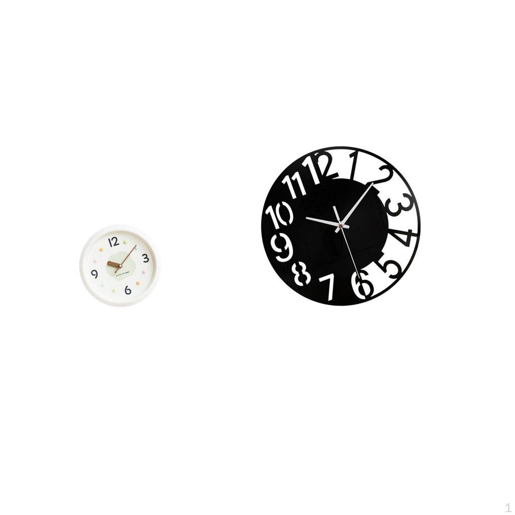 Modern Acrylic Wall Clock Silent No Ticking Easy to Read Large Numerals Decorative Round