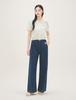 Roem Back Elastic Wide Denim Pants Rmtjg26G14