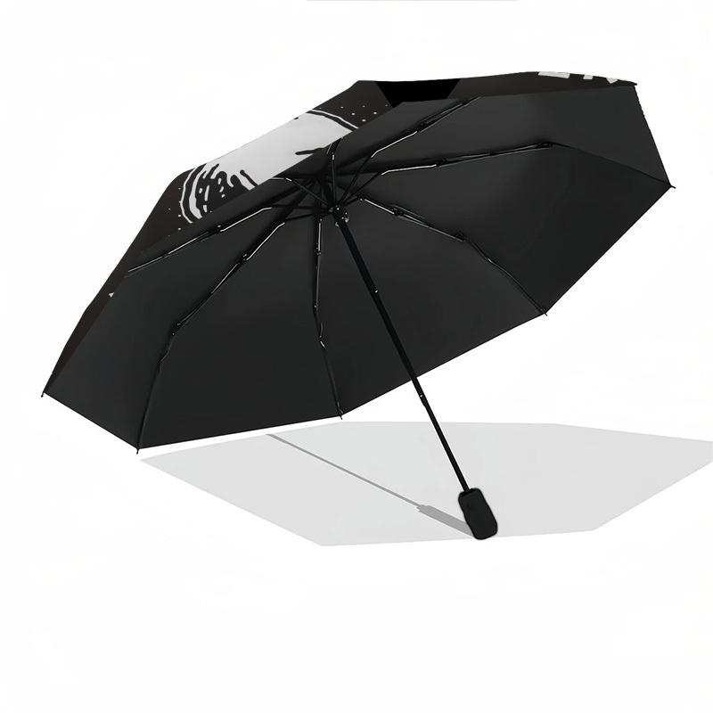 1pc Snoopy KISS Automatic Open Close Umbrella Windproof Canopy, Automatic Open Close Button10194