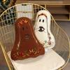 Halloween Ghost Plush Cushion With Embroidered Design For Living Room Decor