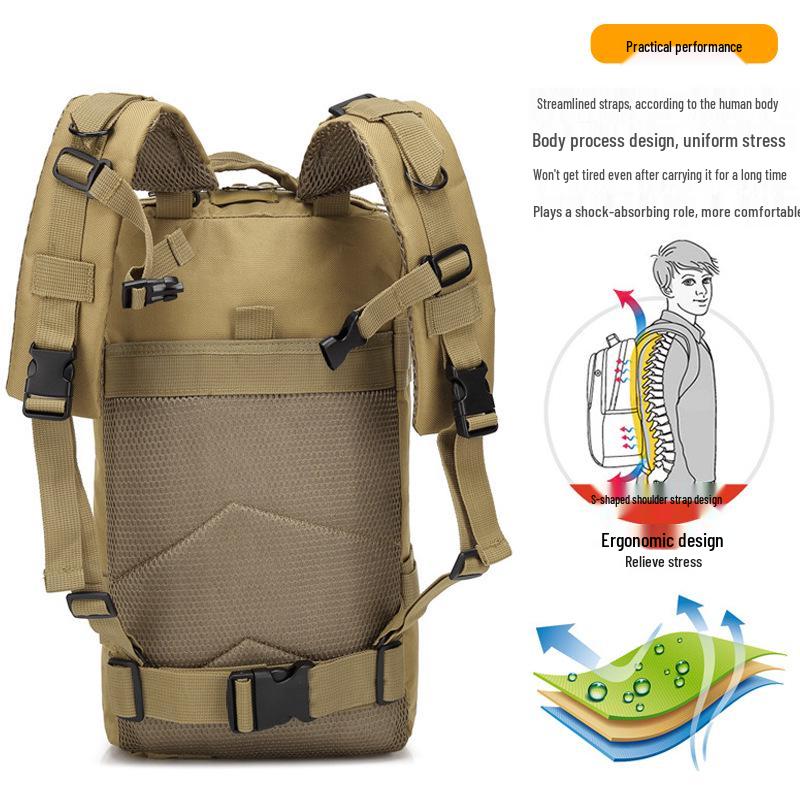 Camouflage Tactical Backpack for Outdoor Sports and Hiking, 25L Capacity