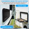 32x18inch Campervan Outside Picnic Table with Locking Latches Collapsible Wall Tab Large Capacity for Campervans & Motorhomes