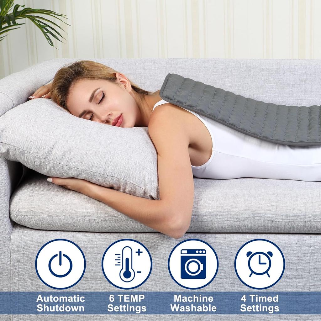 Electric Heating Pad for Pain Relief, Heating Pads for Back, Neck, Abdomen Auto Shut Off Heating Pad for Knee,Shoulder,Legs,etc.