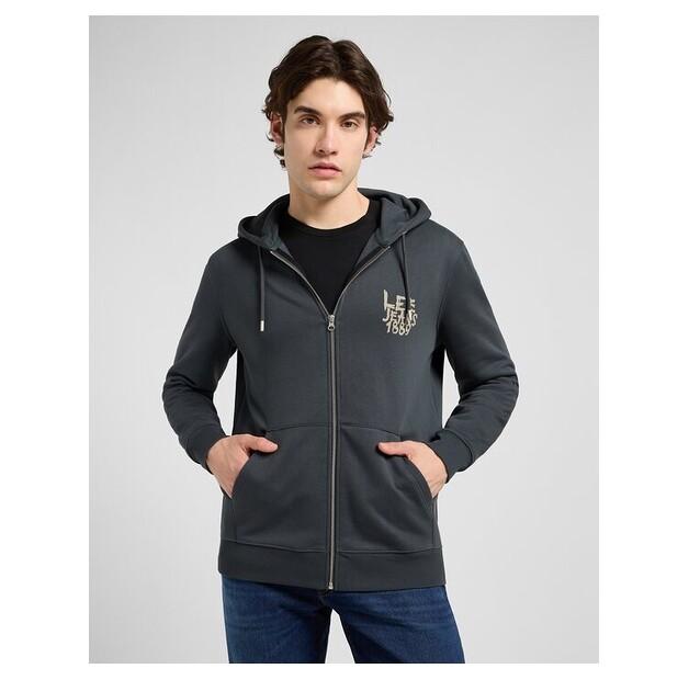 Толстовка с капюшоном Lee Zip Hoodie EU S