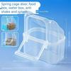 Splash-Proof Small Bird Feeder Box Covered Feeder Box For Pigeon Food To Prevent Scattering Feeding Container For Cockatiels