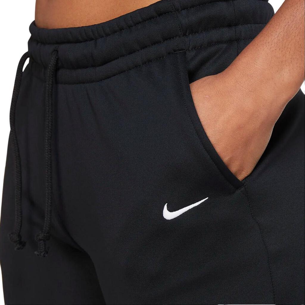 Nike Solid Color Long Elastic Straight-Leg Knit Sweatpants Women Bottoms Black CU5529-011
