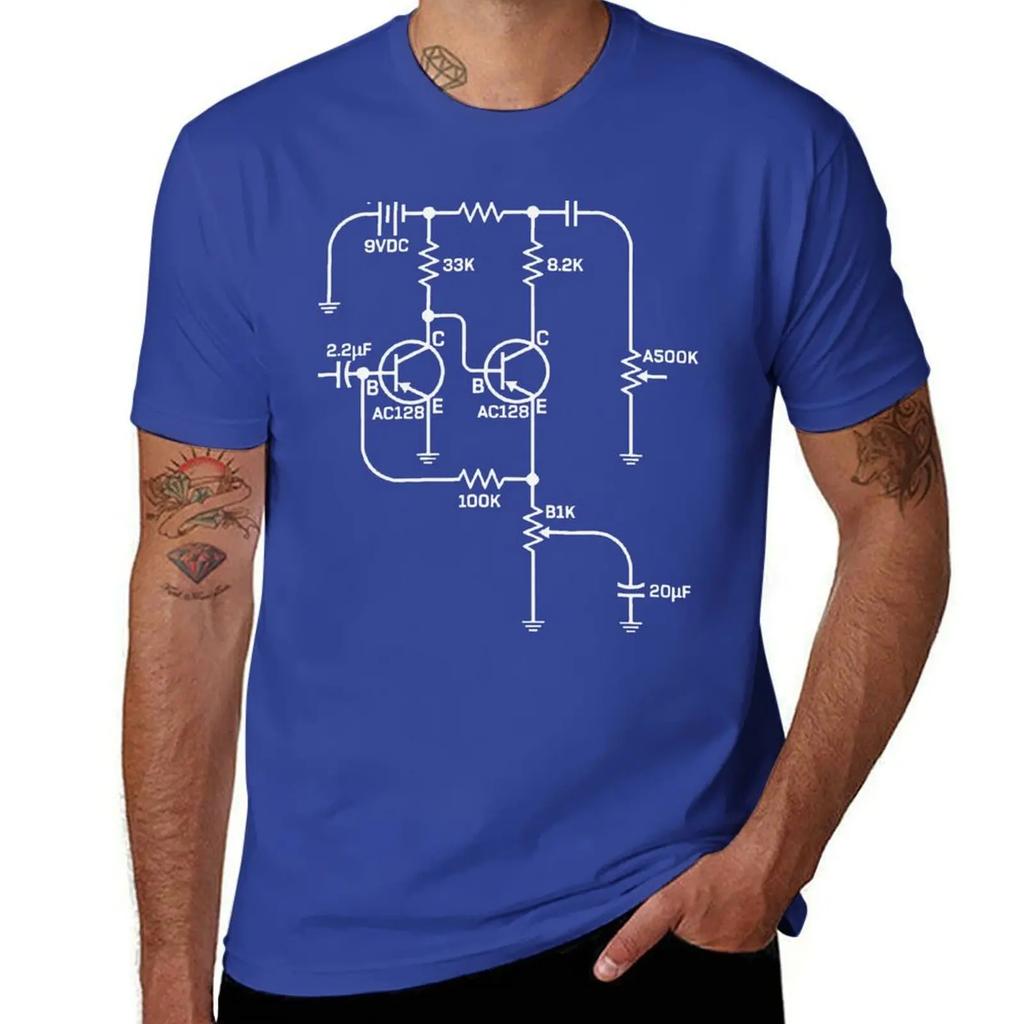 Fuzz Pedal Schematic Circuit Handwired funny guitar T-Shirt funnys customs fitted t shirts for