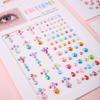 Face Diamond Stickers Water Droplets Stars Love Shapes For Girls Self Adhesive Acrylic Diamond Gemstones Sticker Decoration