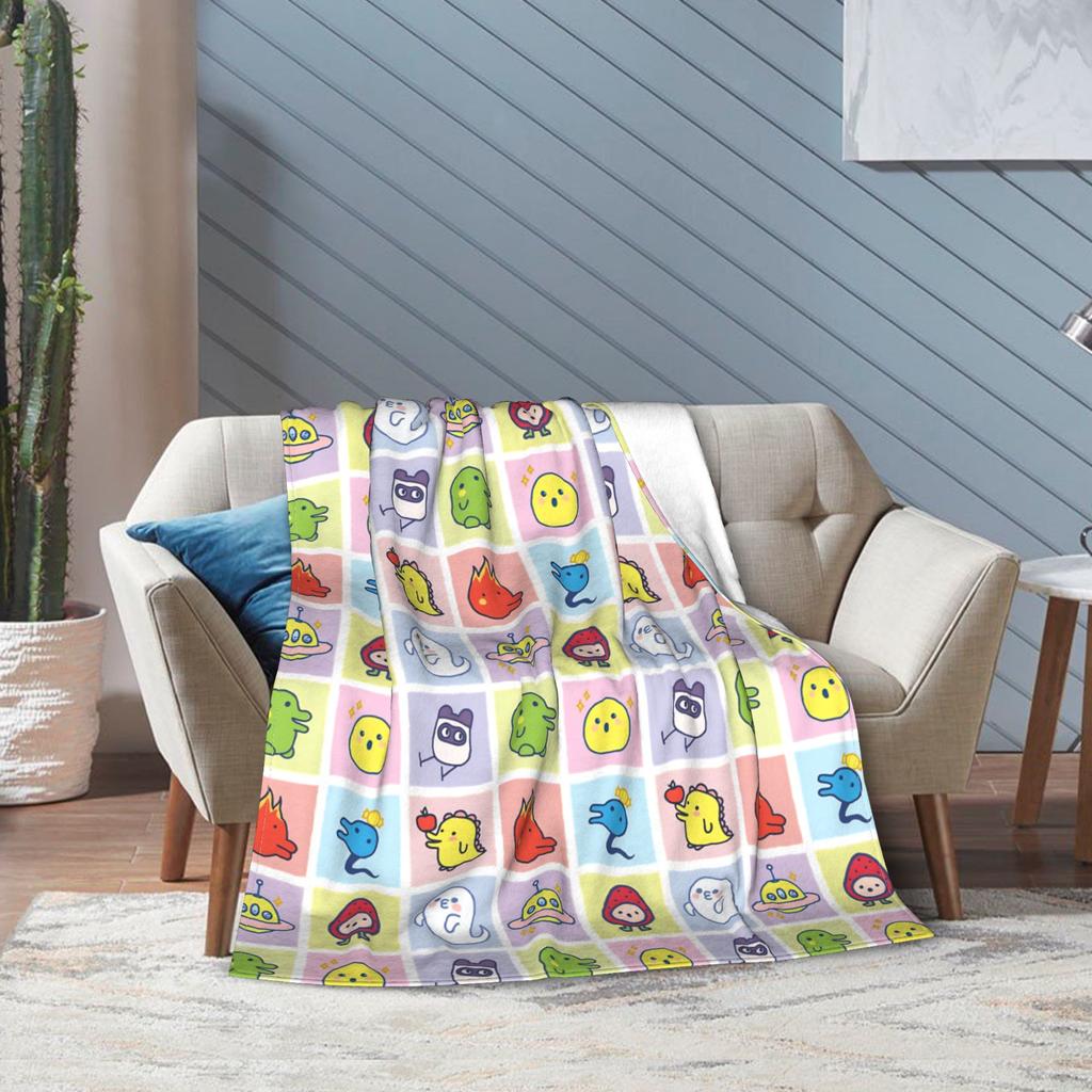 Tamagotchis Flannel Blankets  Funny Throw Blanket for  Sofa Bedding Lounge 200x150cm Quilt