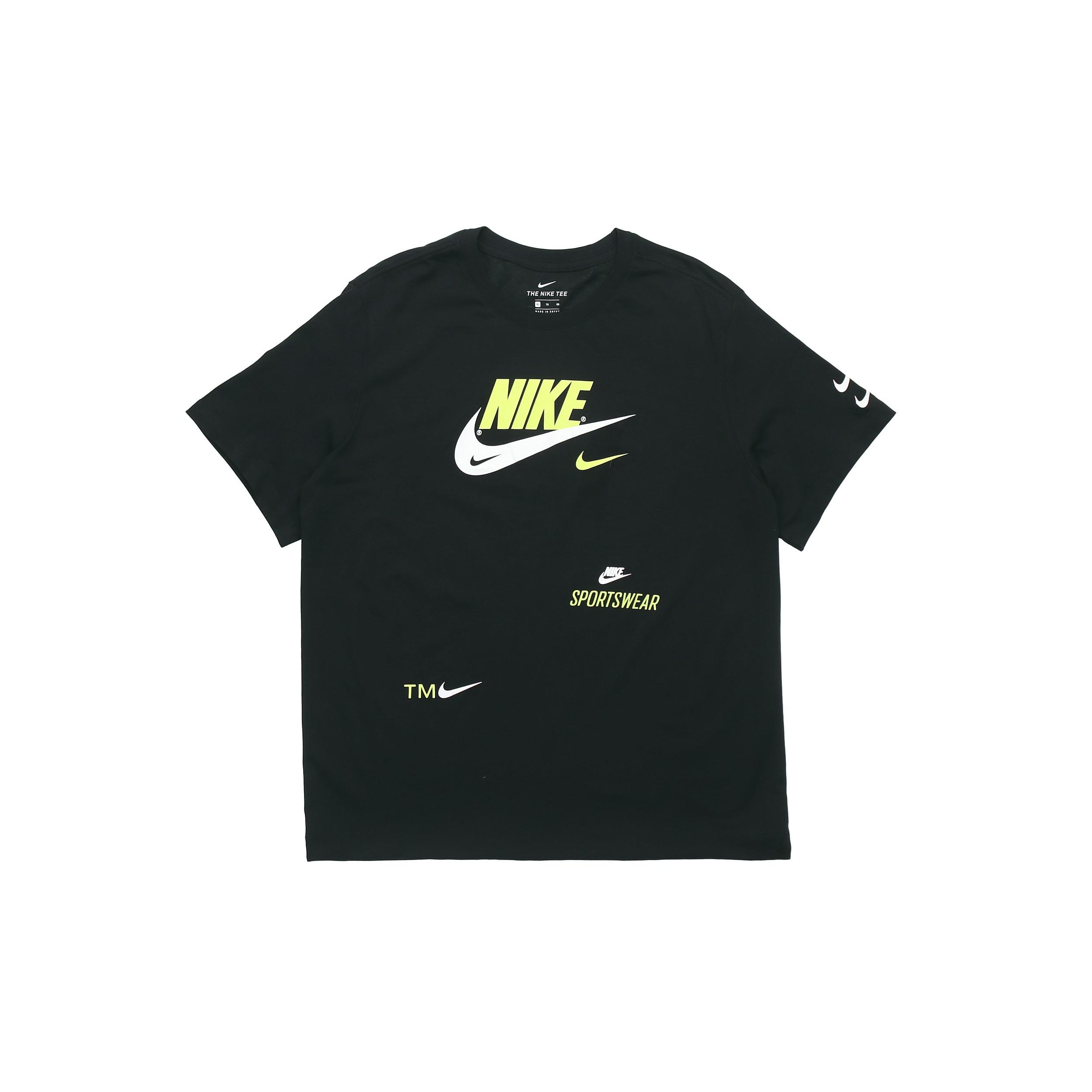 Nike Swoosh Round Neck Short Sleeve Black Men s CU0078-010 XXL