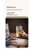 Nordic Creative Retro Ceramic Coffee Cup - Irregular Straight Cylinder Design, Coarse Pottery Finish, Straw Mug Style.