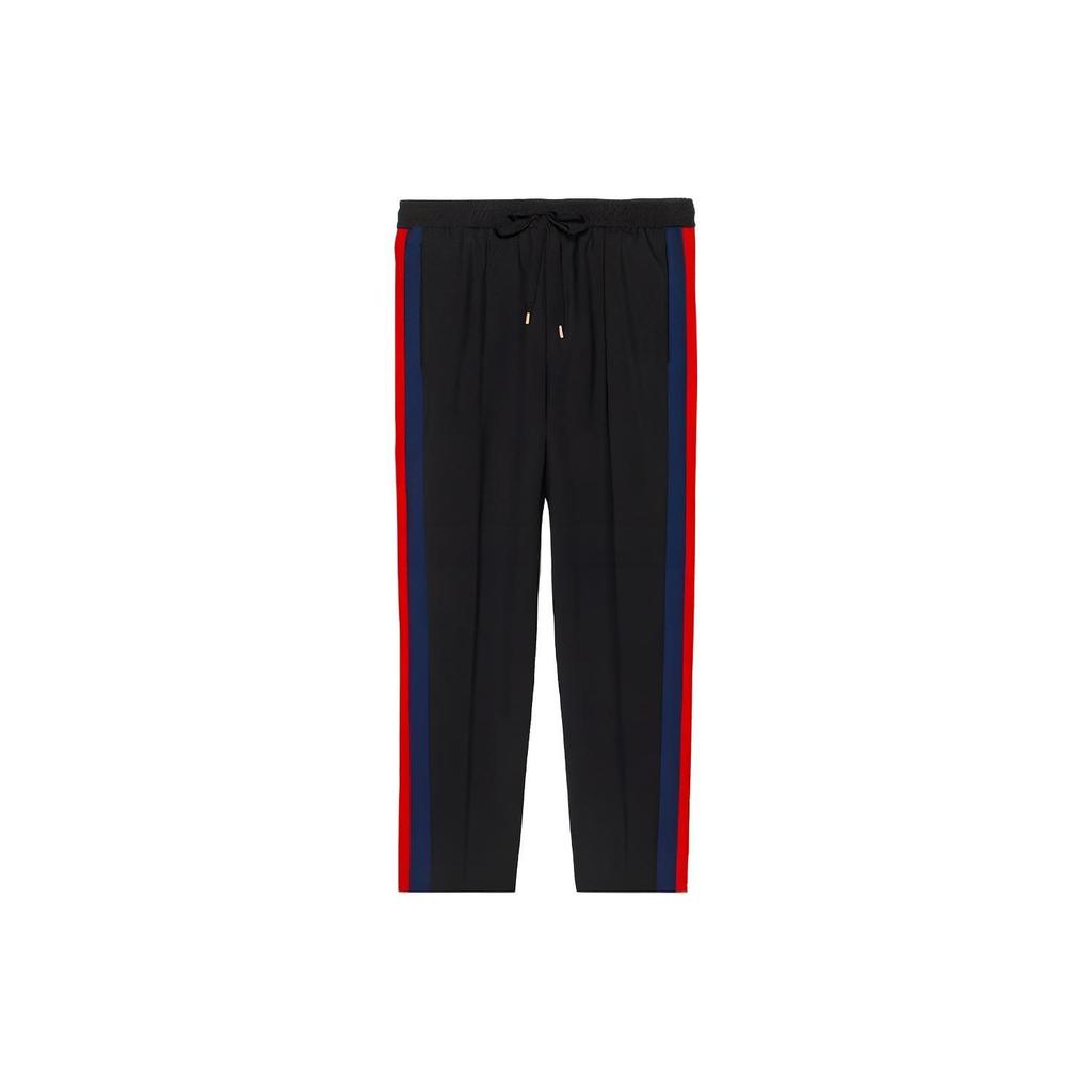 Previous Season Wool cropped pant with stripe 493714-Z6903-1387