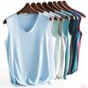 Traceless men's vest men's ice silk new summer sports fitness thin bottoming undershirt wide shoulder versatile