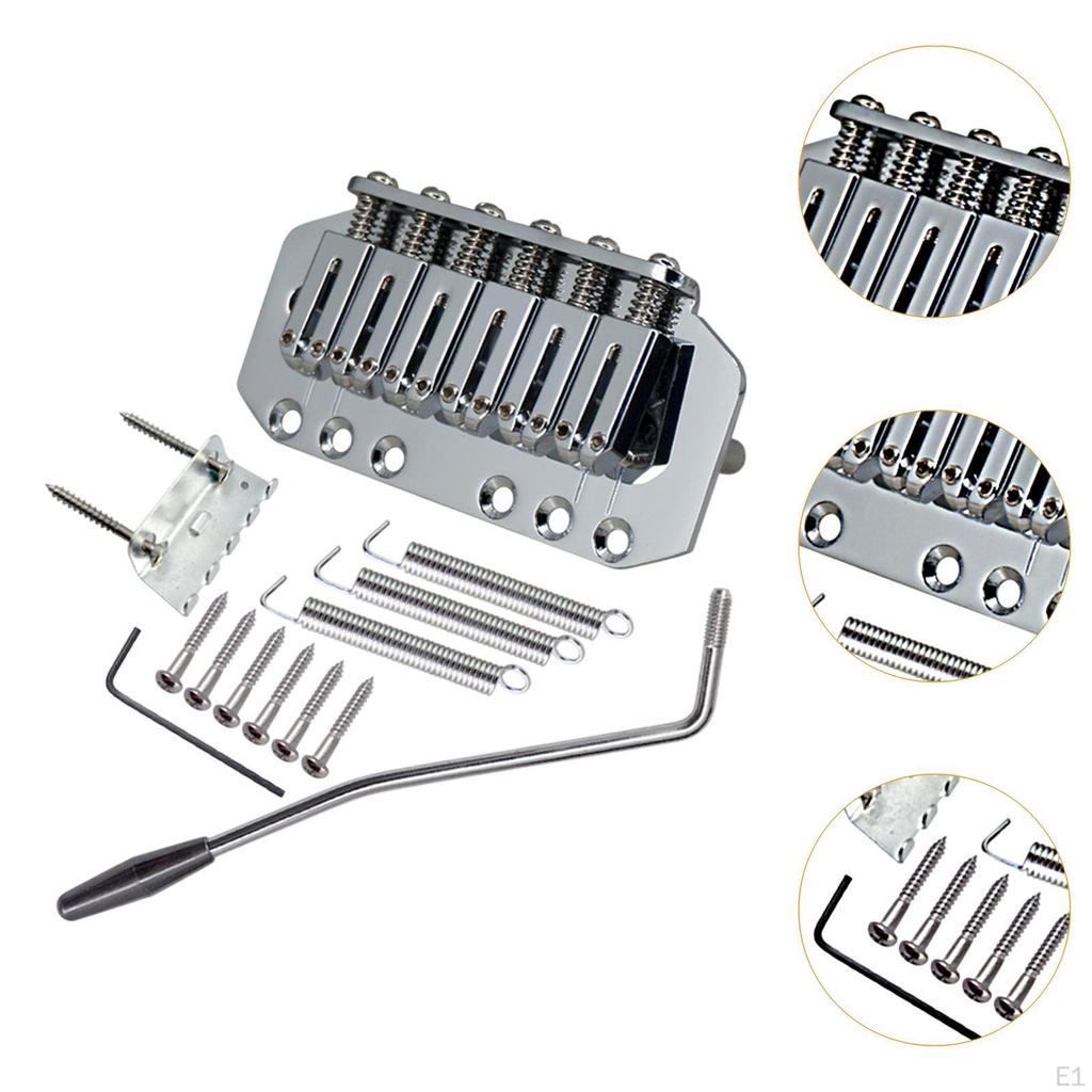 89mm Guitar Tremolo Bridge Fixed Hardtail Easy To Install for 6 Strings Electric