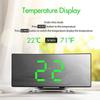 Digital Alarm Clock Curved Dimmable Led Sn Digital Clock For Kids Bedroom
