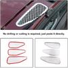 Aunginsy Car Front Hood Air Vent Cover Trim Compatible with Toyota FJ Cruiser 2007-2021+ Car Front Engine Hood Vent Outlet Protection Mesh Exhaust